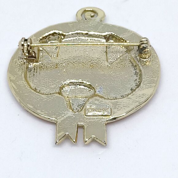 Vintage Brooch Pig Piggy Pink Happy Lapel Pin Silver Tone Marked Case Animal  2" - Picture 14 of 14